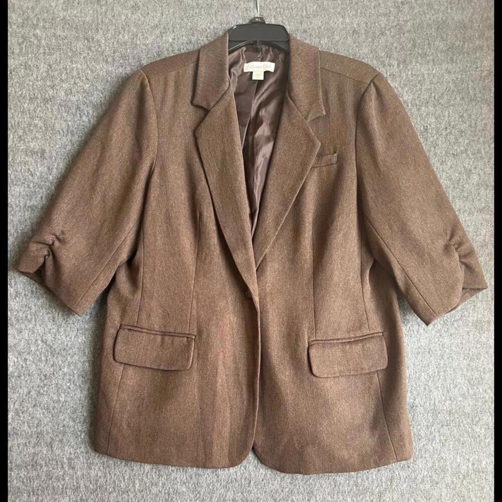 Stylish Coldwater Creek Brown Blazer Size 16